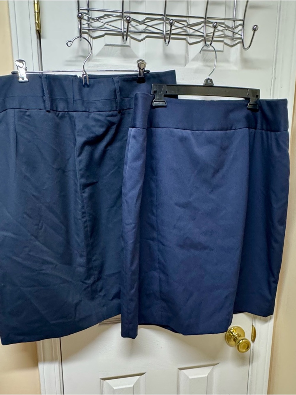 2 Classic Navy Womens Skirt - Tailored A-Line Anne Klein, Rafaella, 16W